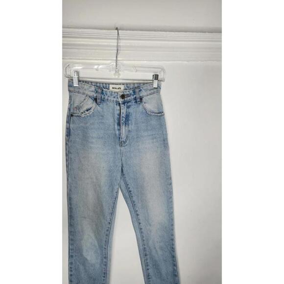 Rolla’s jeans high rise slim dusters light wash australia cotton Size 24 - Picture 2 of 7